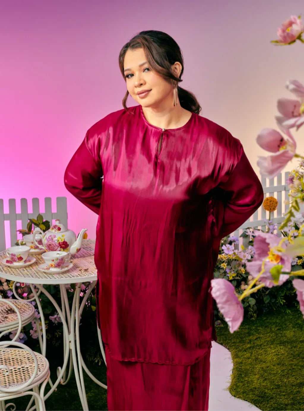 PO TUN SEROJA Raya Satin Kurung Pahang