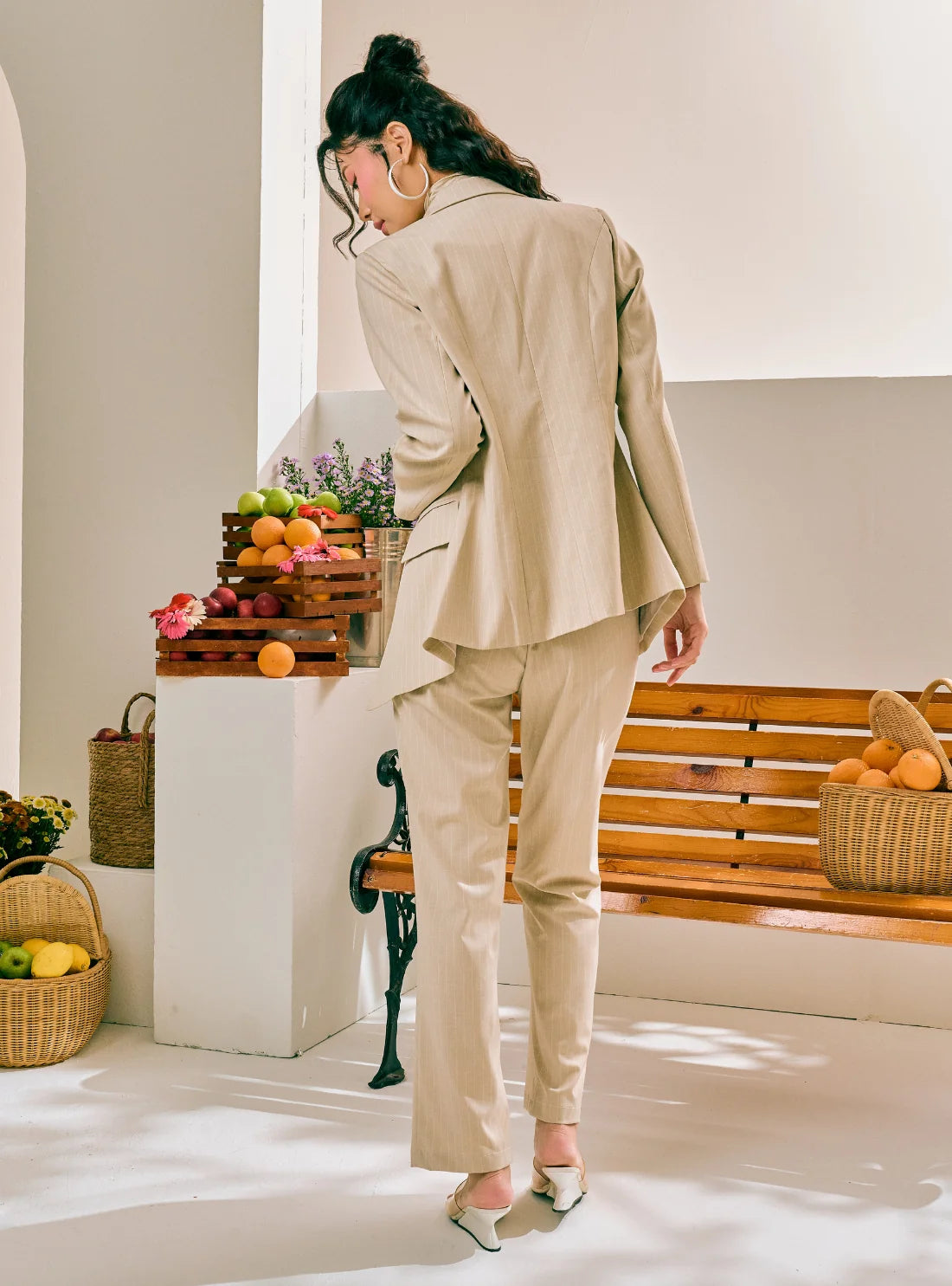 PO Blazer Madison Classic Pinstripe