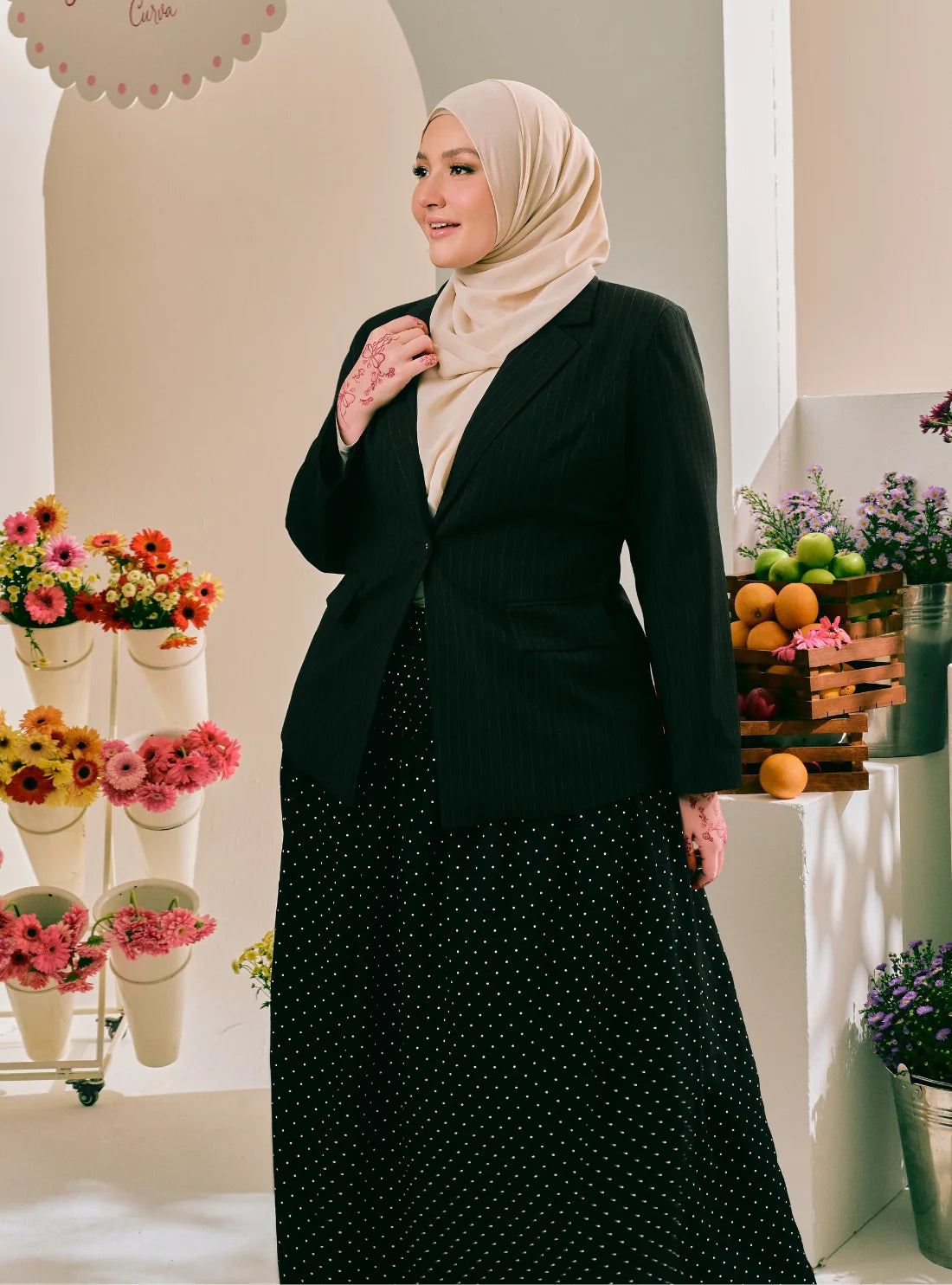 PO Blazer Madison Classic Pinstripe