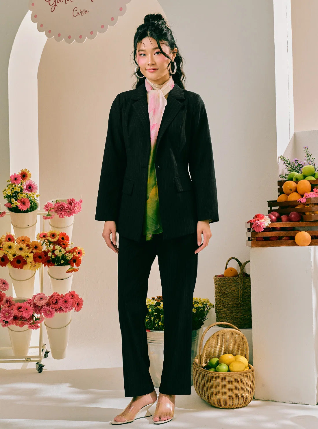 PO Blazer Madison Classic Pinstripe
