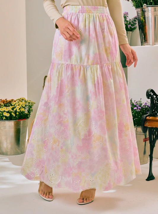 PO Muse Ombre A-Line Tiered Skirt
