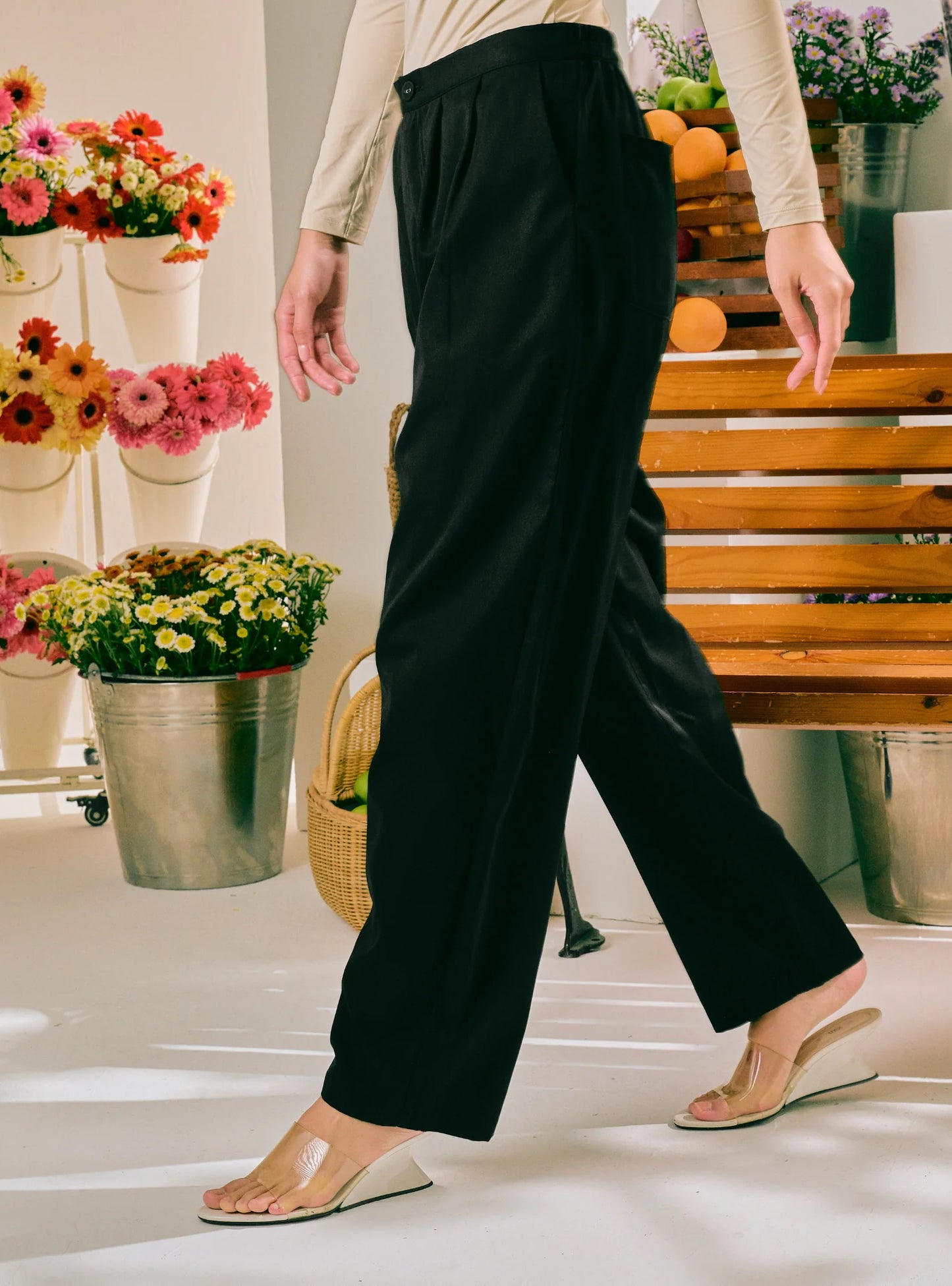 PO Celana Opal Relaxed Barrel HighWaist