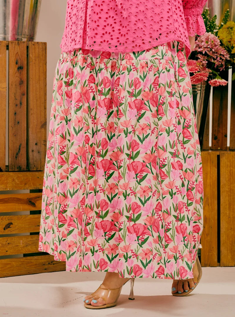 PO Blair A-Line Tiered Skirt