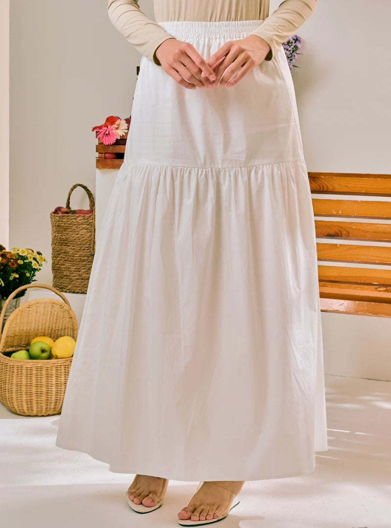 PO Basic A-Line Tiered Skirt