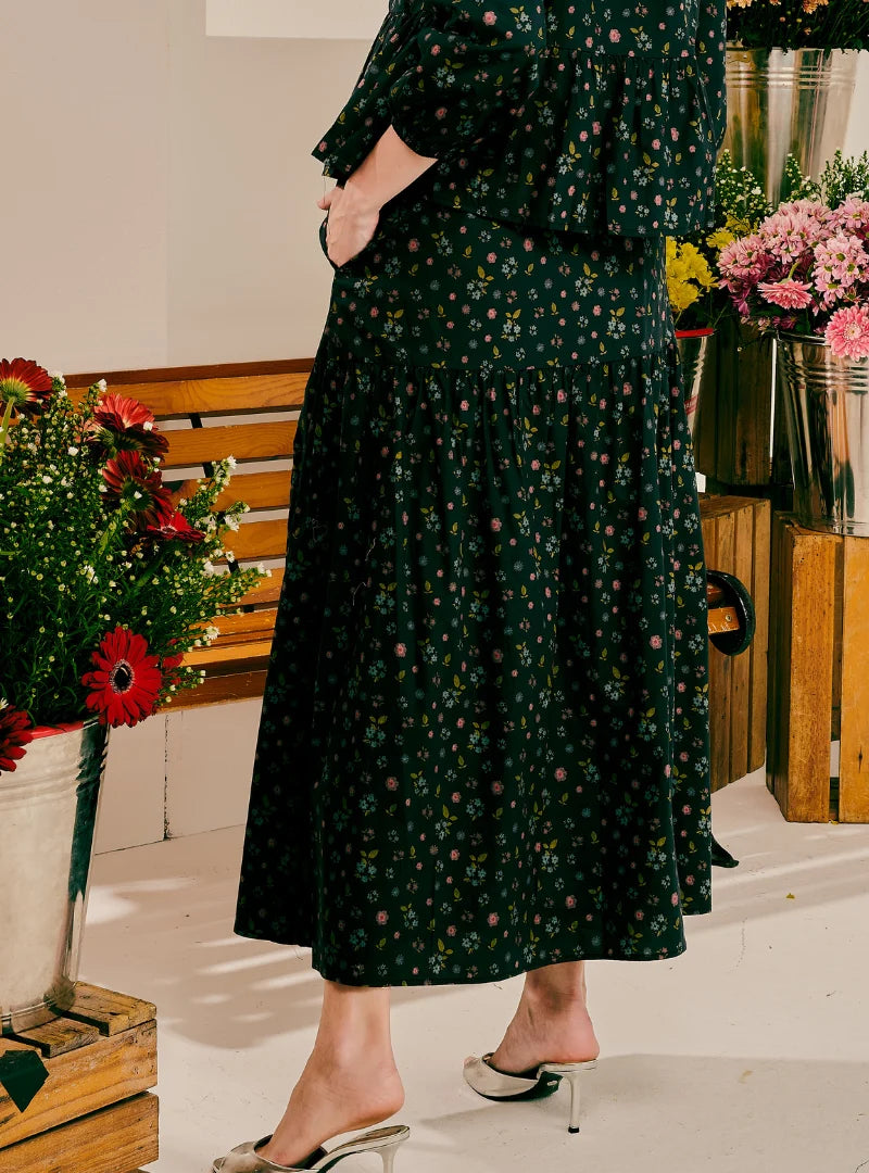 PO Zola A-Line Tiered Skirt