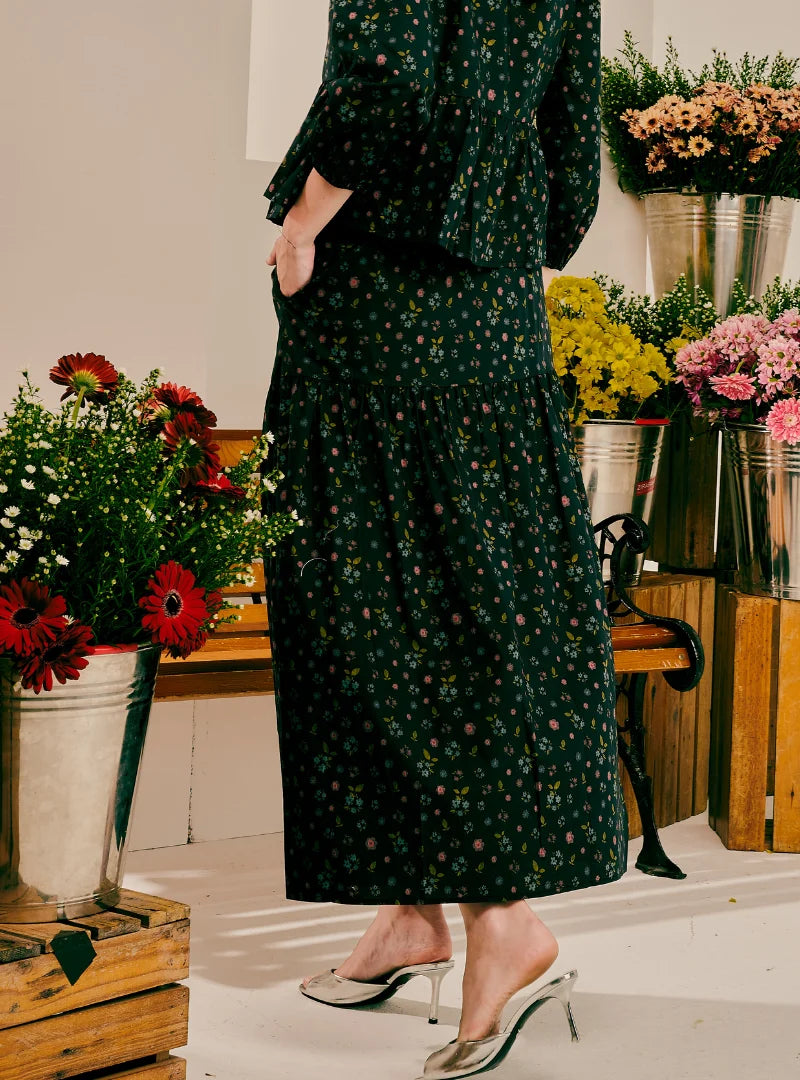 PO Zola A-Line Tiered Skirt