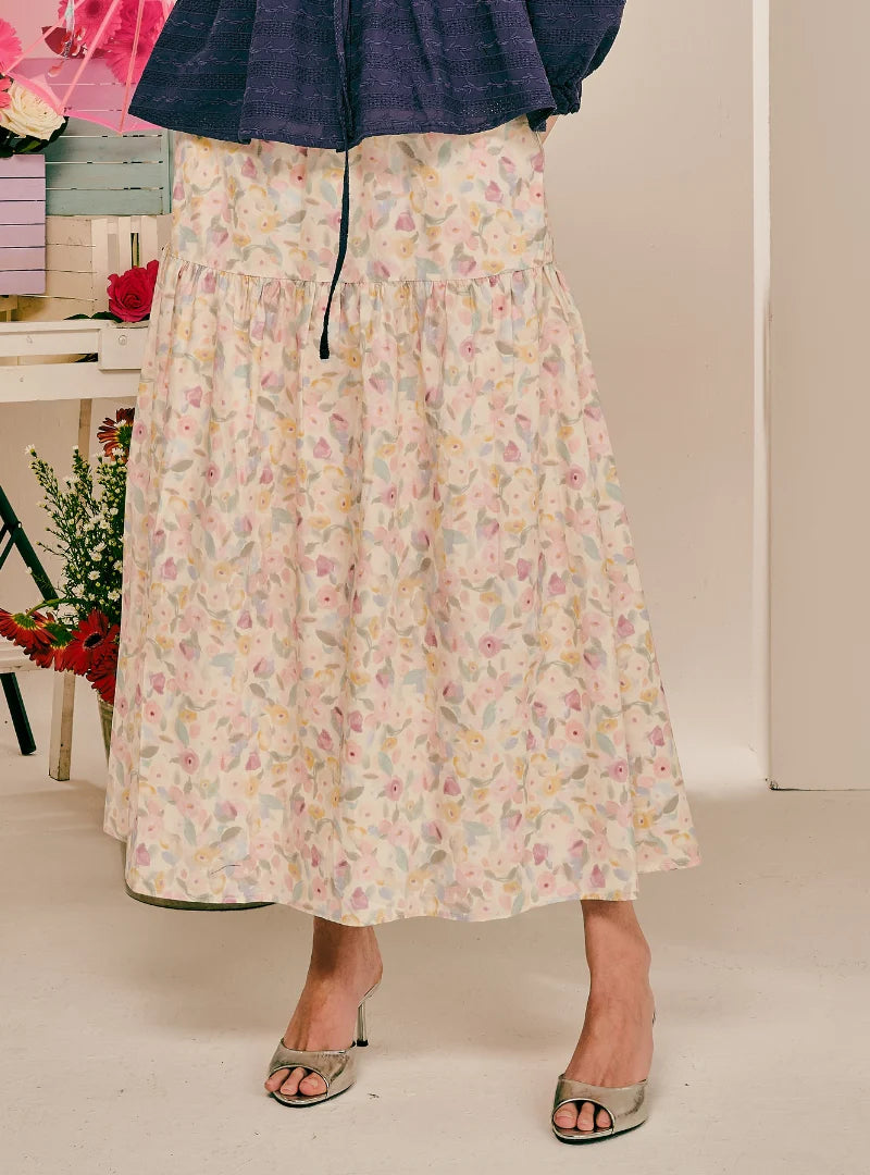 PO Blair A-Line Tiered Skirt
