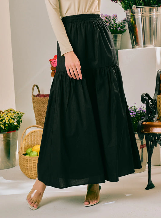 PO Basic A-Line Tiered Skirt