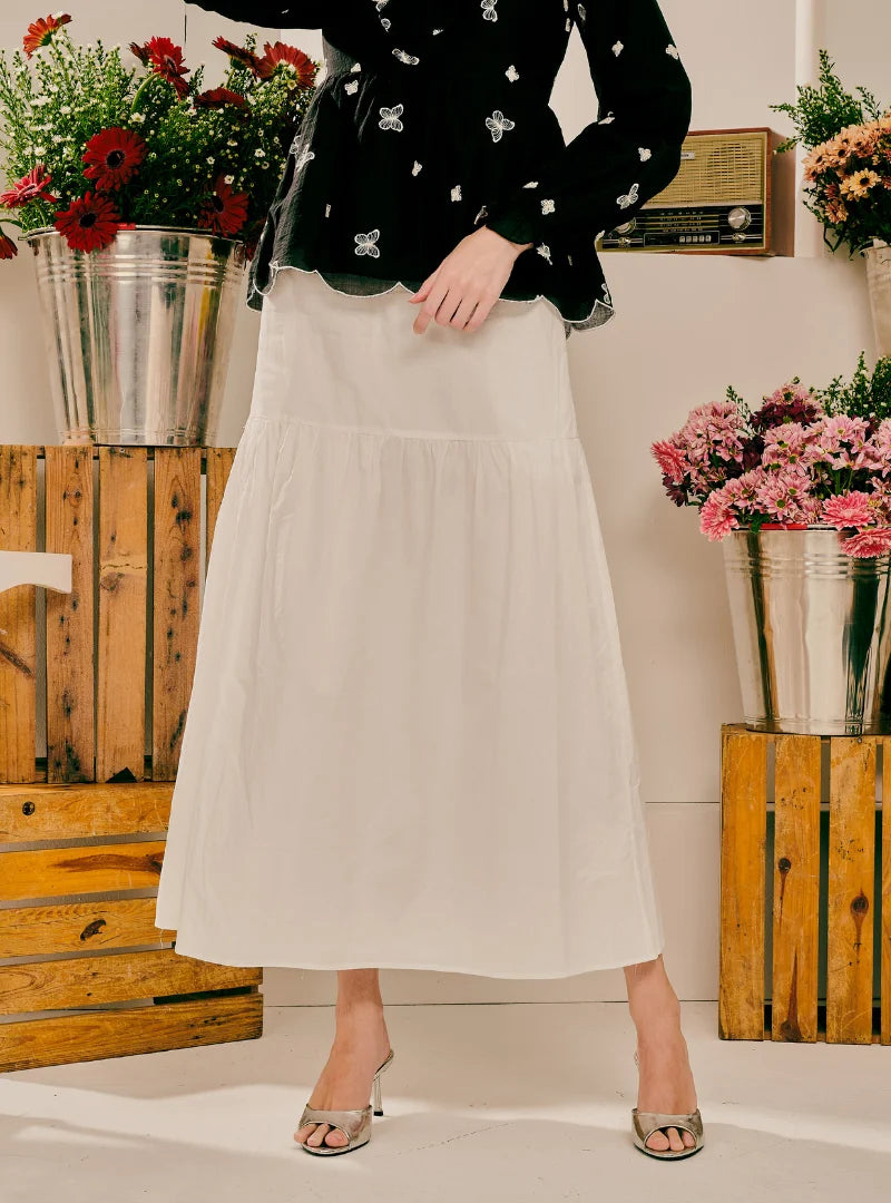 PO Basic A-Line Tiered Skirt