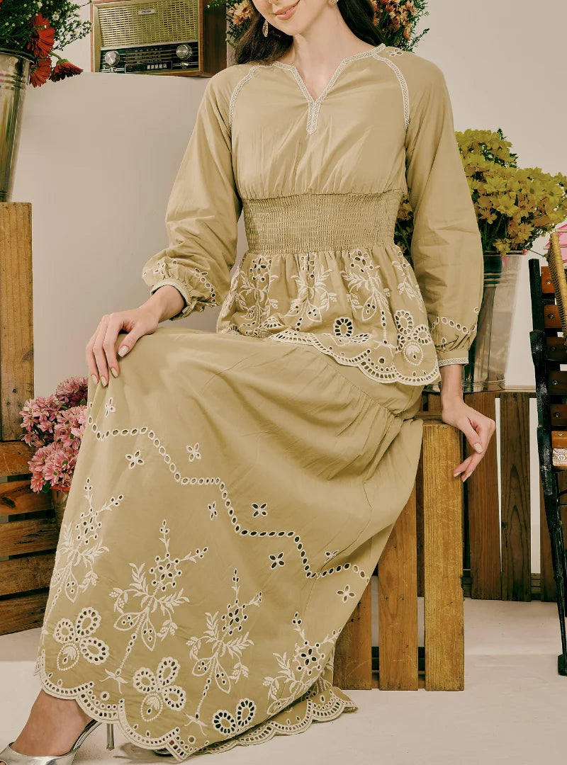 PO Rosalie Smocked Linen Top