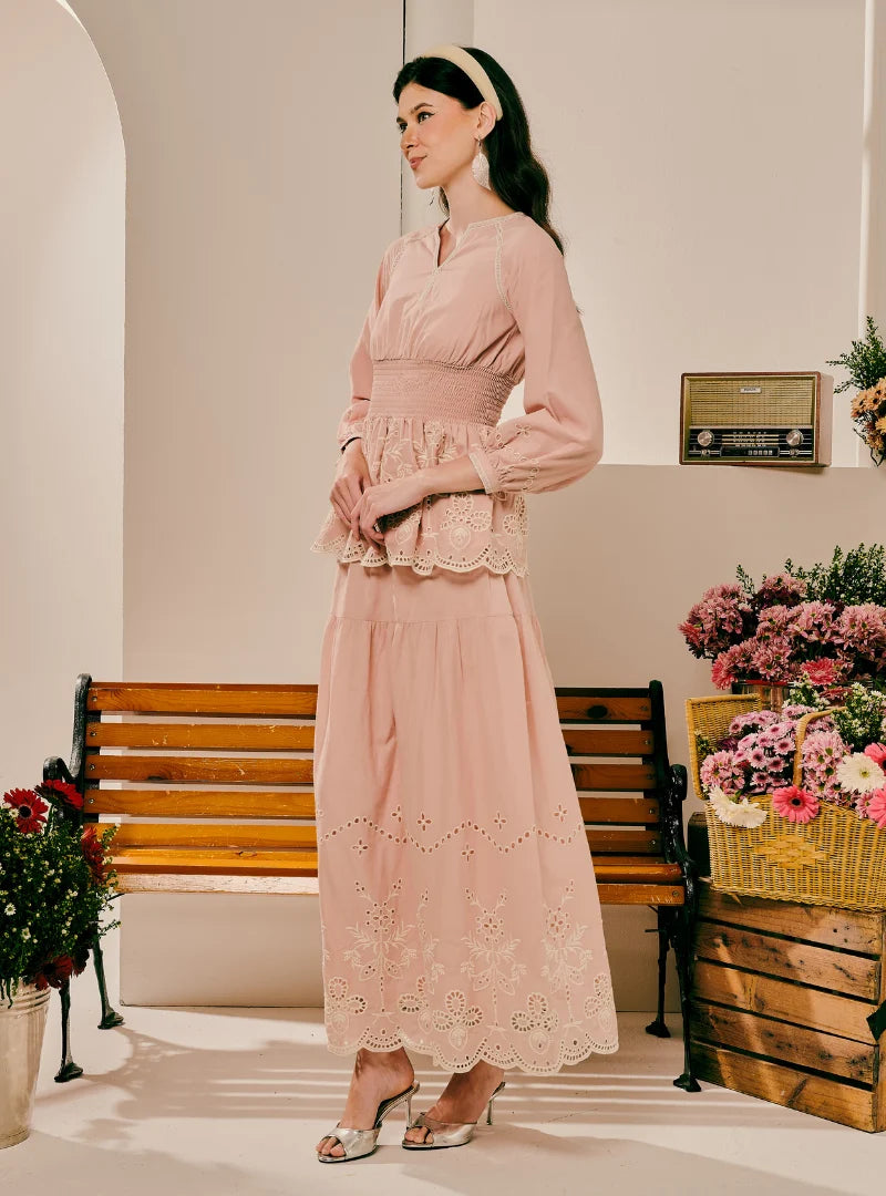 PO Rosalie Smocked Linen Top