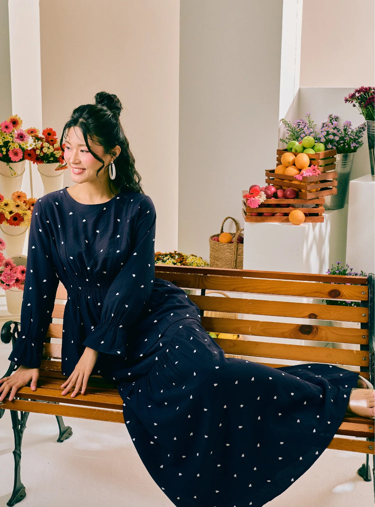 PO Annie Print A-Line Tiered Skirt