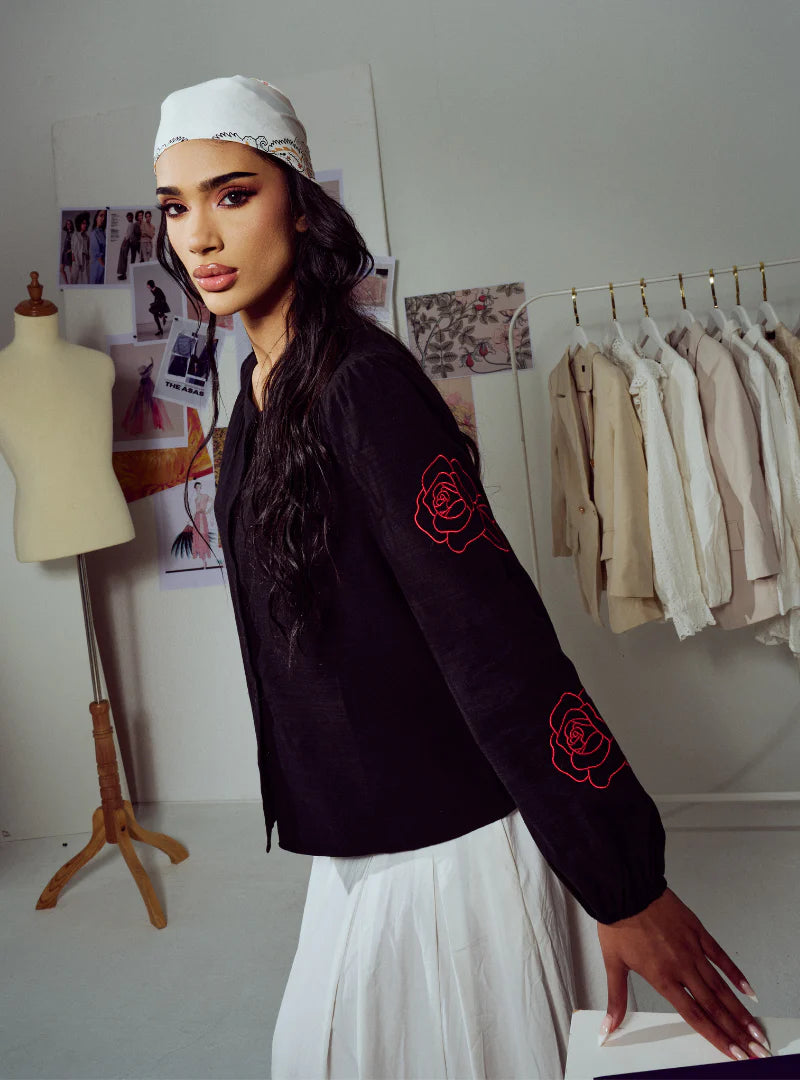 Kemeja Tess Embroidered Button-up Shirt