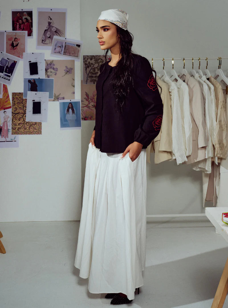 Kemeja Tess Embroidered Button-up Shirt