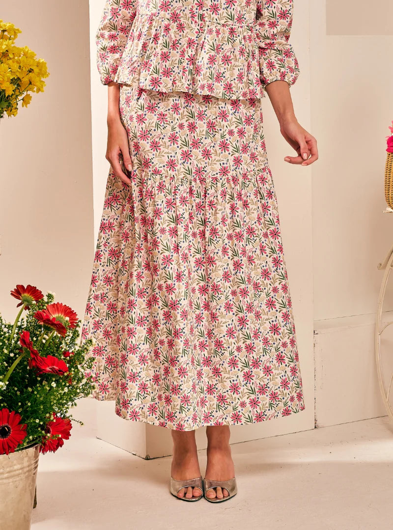 PO Blair A-Line Tiered Skirt