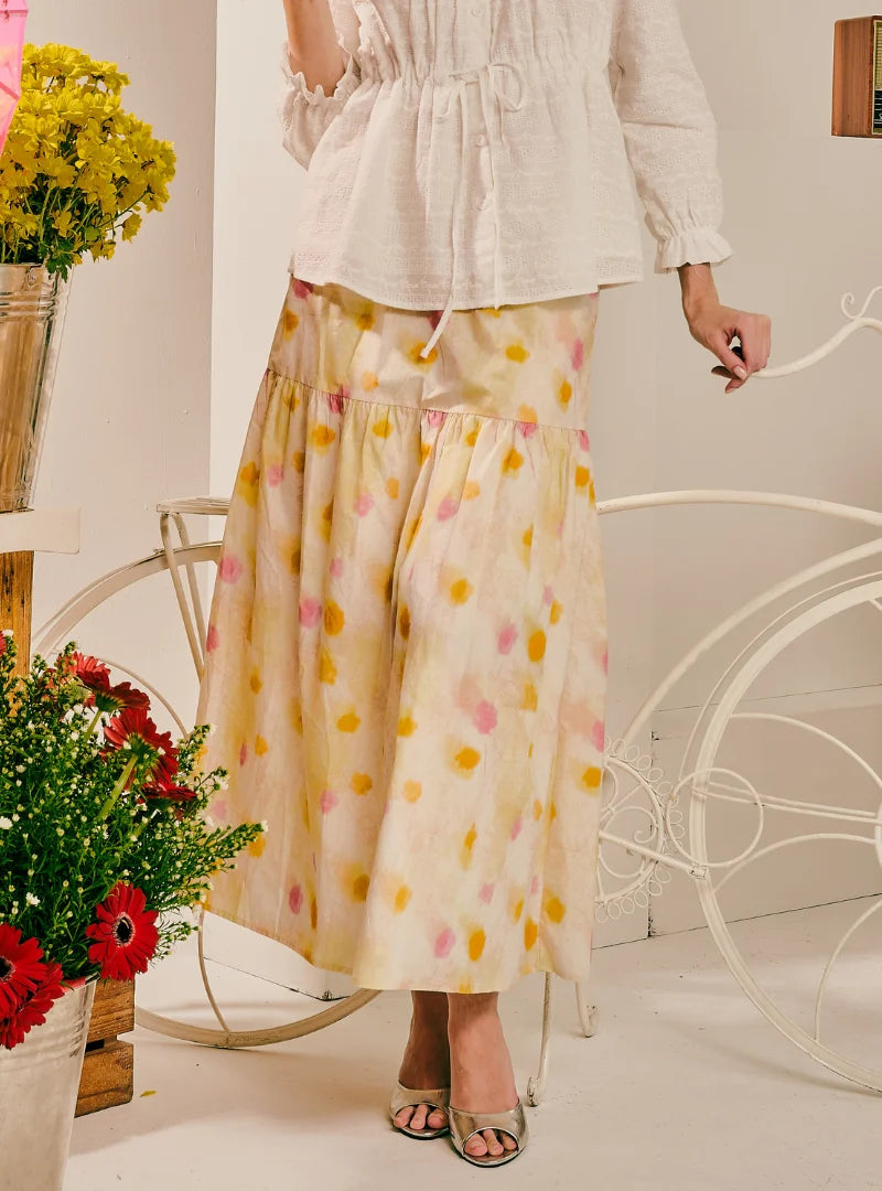 PO Blair A-Line Tiered Skirt