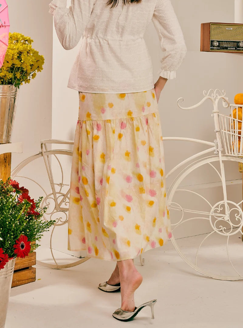 PO Blair A-Line Tiered Skirt
