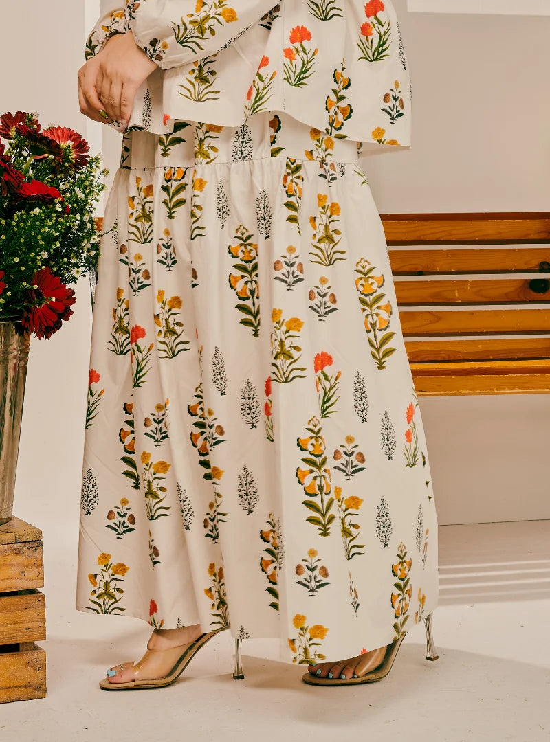 PO Blair A-Line Tiered Skirt