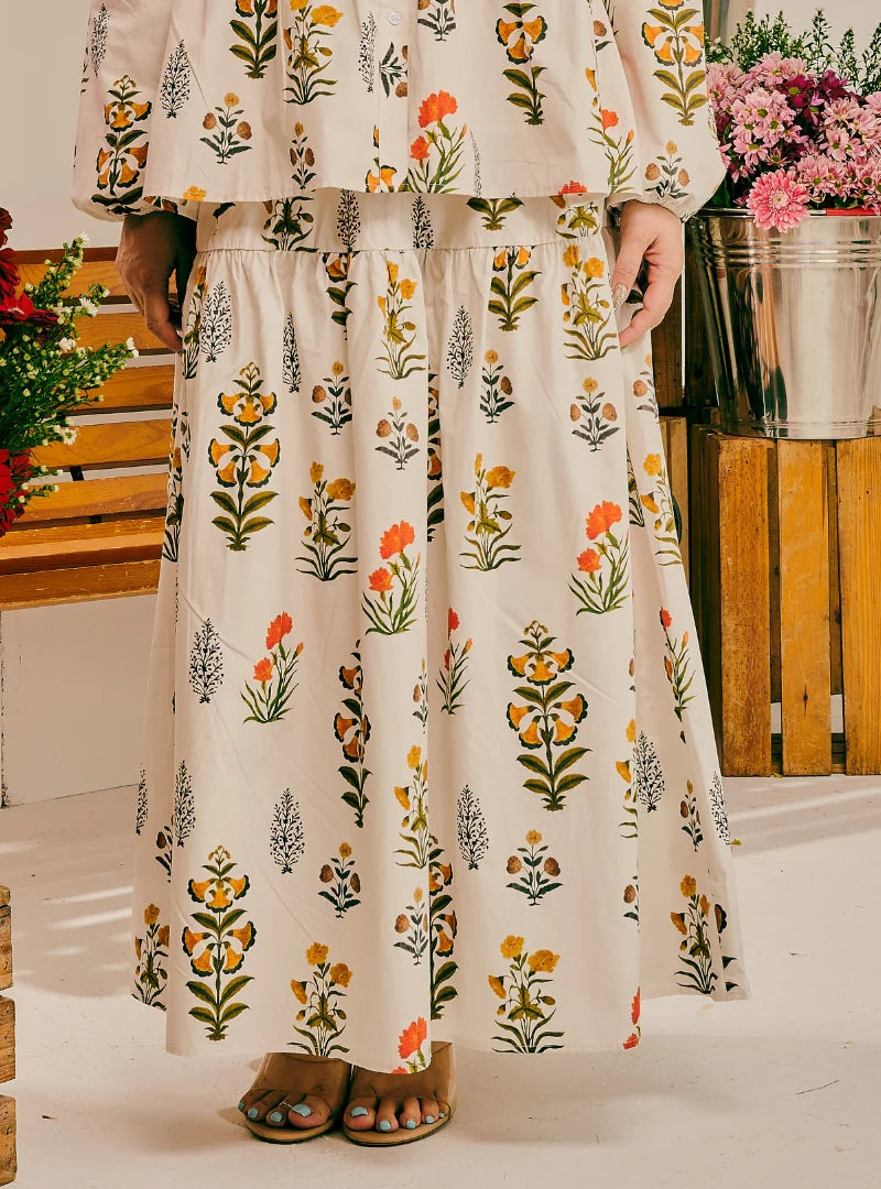 PO Blair A-Line Tiered Skirt