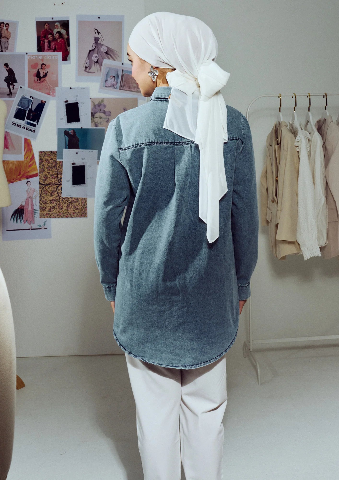 Kemeja Inka Denim Button Down Shirt