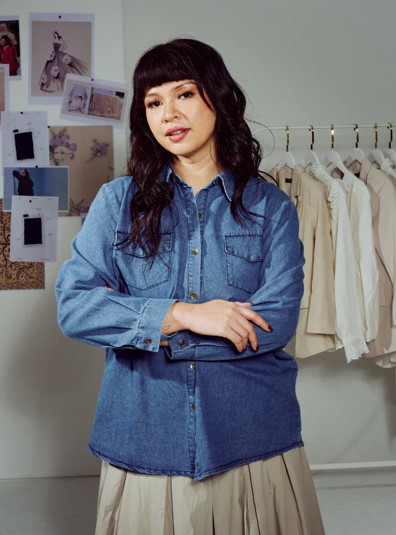 Kemeja Inka Denim Button Down Shirt