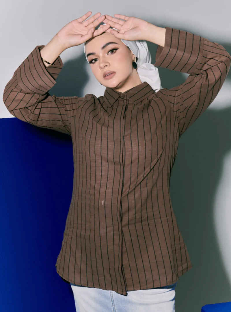 Kemeja Janiper Striped Shirt