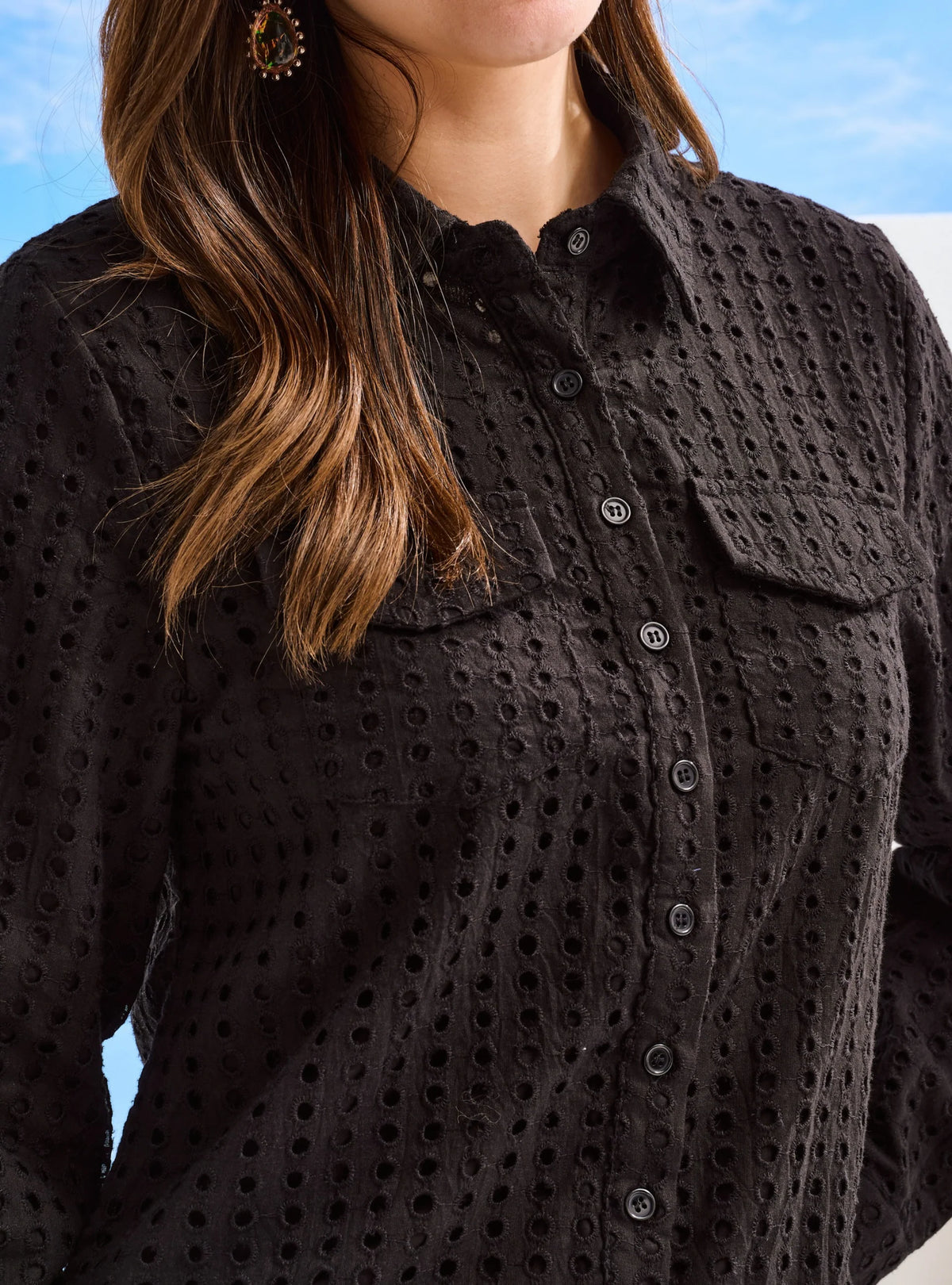 Kemeja Elodie Cotton Eyelet