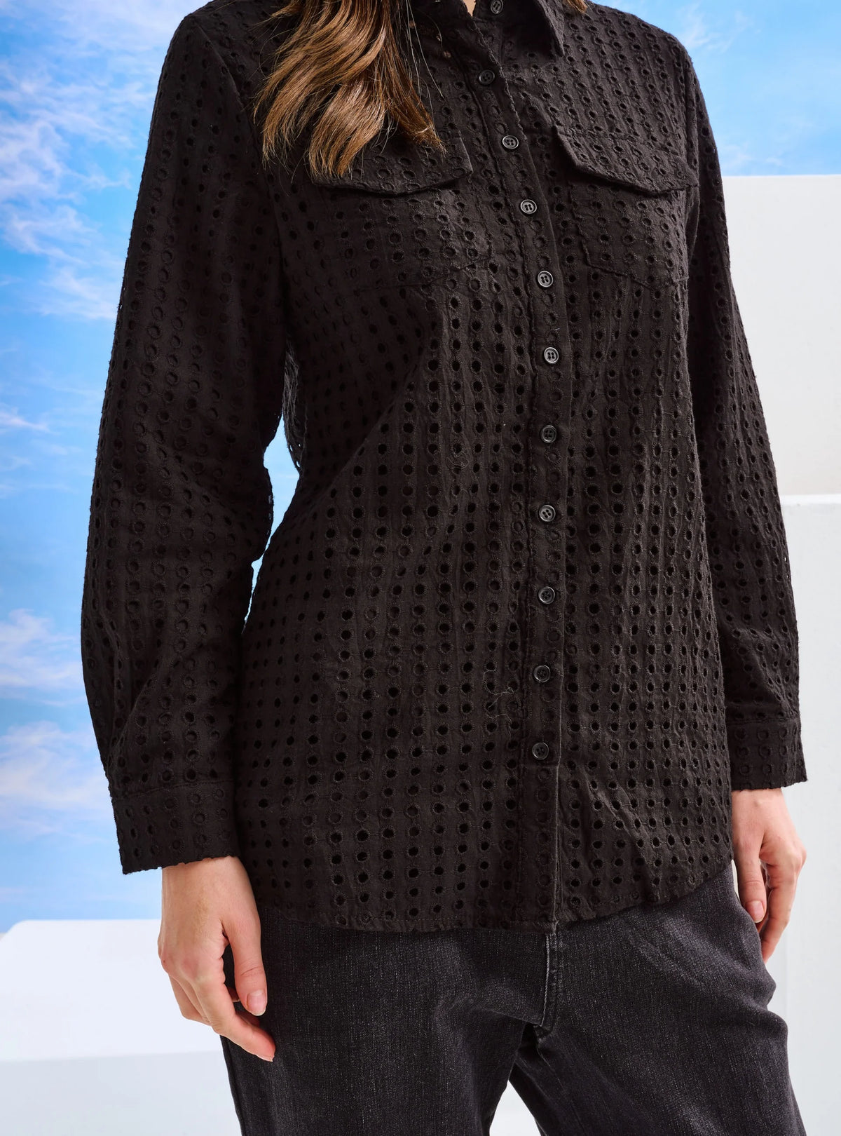 Kemeja Elodie Cotton Eyelet