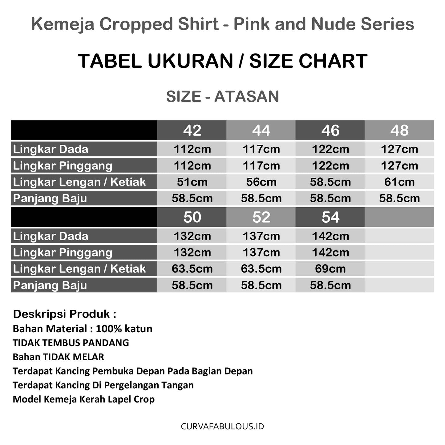 Kemeja Cropped Shirt - Nude Series