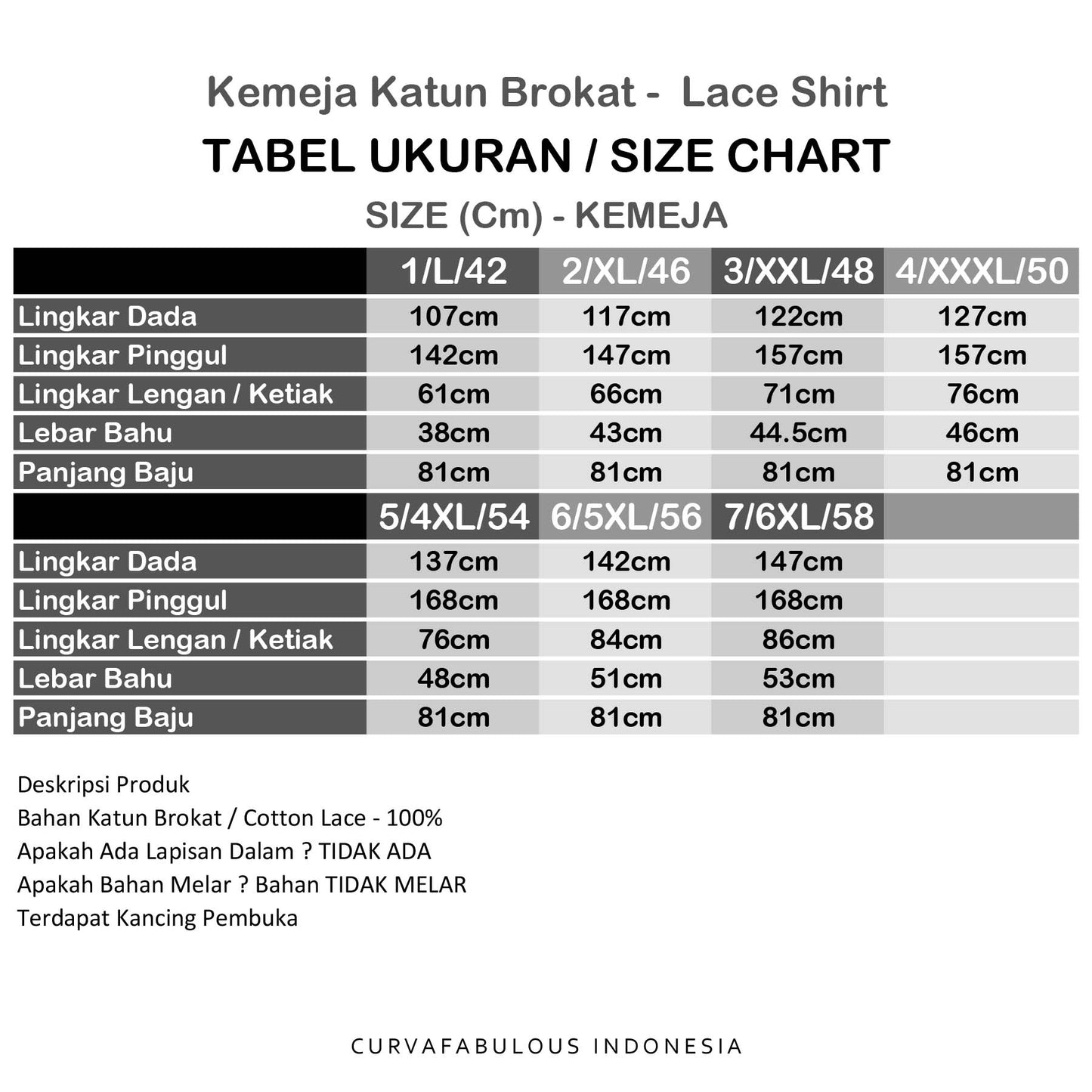 Lace Shirt / Kemeja Brokat