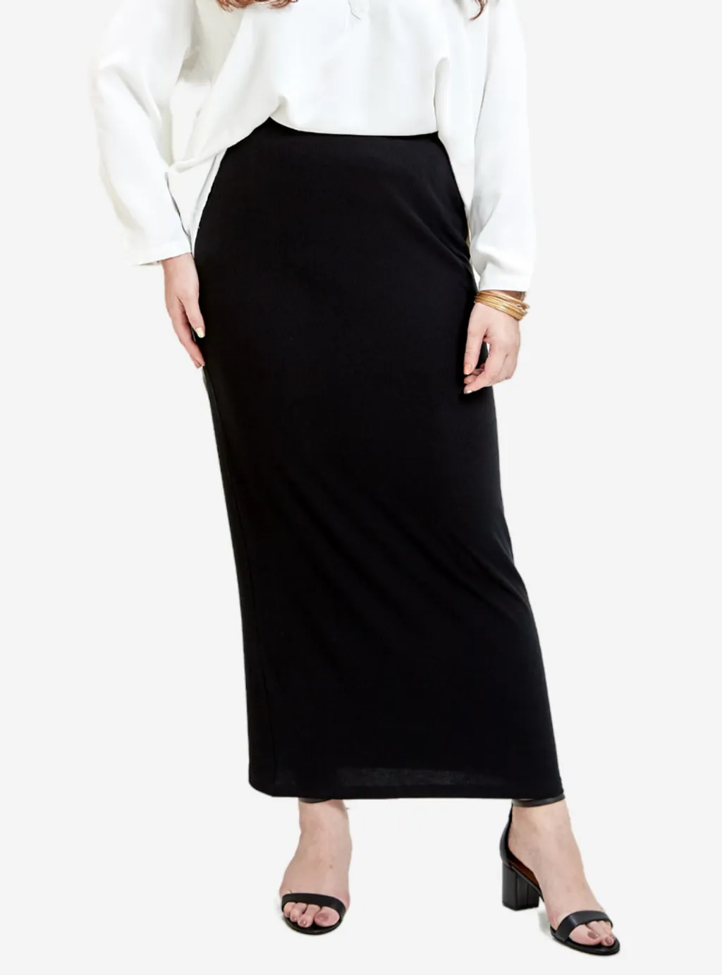 Curva Fabulous - Luna Pencil Skirt - Black Series - CURVA FABULOUS INDONESIA - Long Skirts