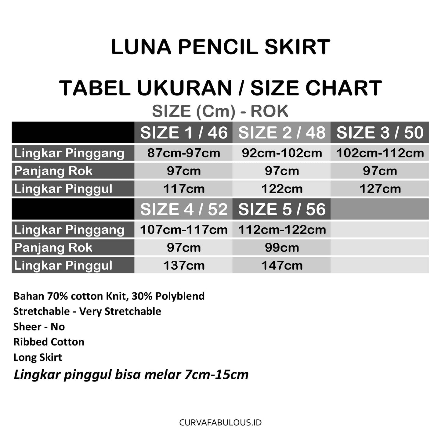 Luna Pencil Skirt - Lebaran Edition