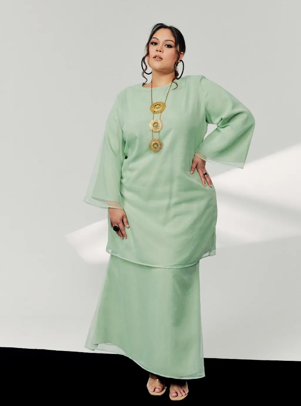 Tun Sharimah Organza Kurung