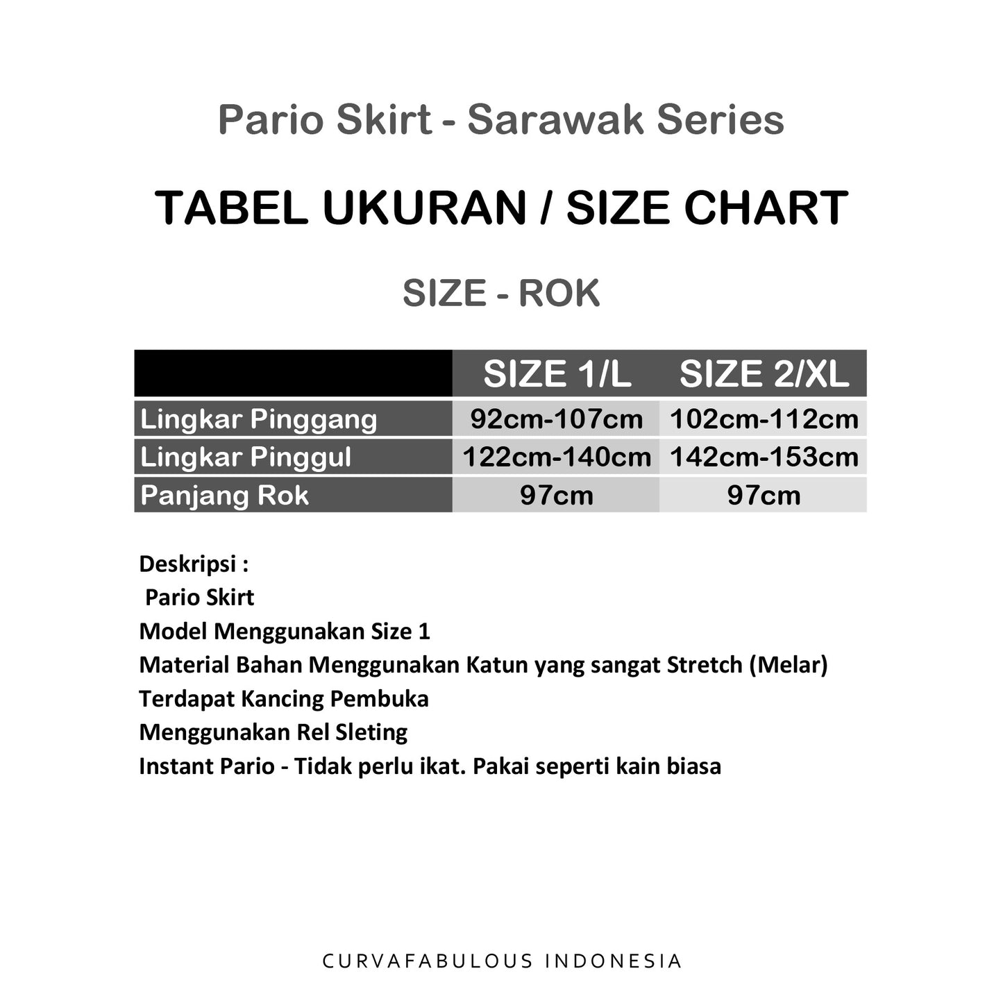 Pario Skirt - Sarawak Series